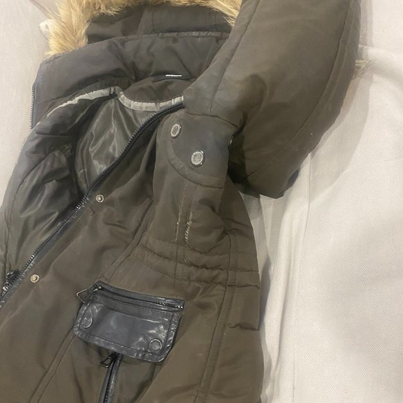 Rudsak Women's Brown Down Parka with Removable Fur - Picture 8 of 10